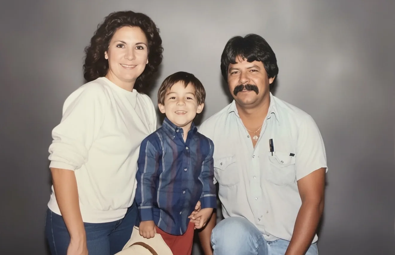 my mom, my dad, and me circa 1985ish